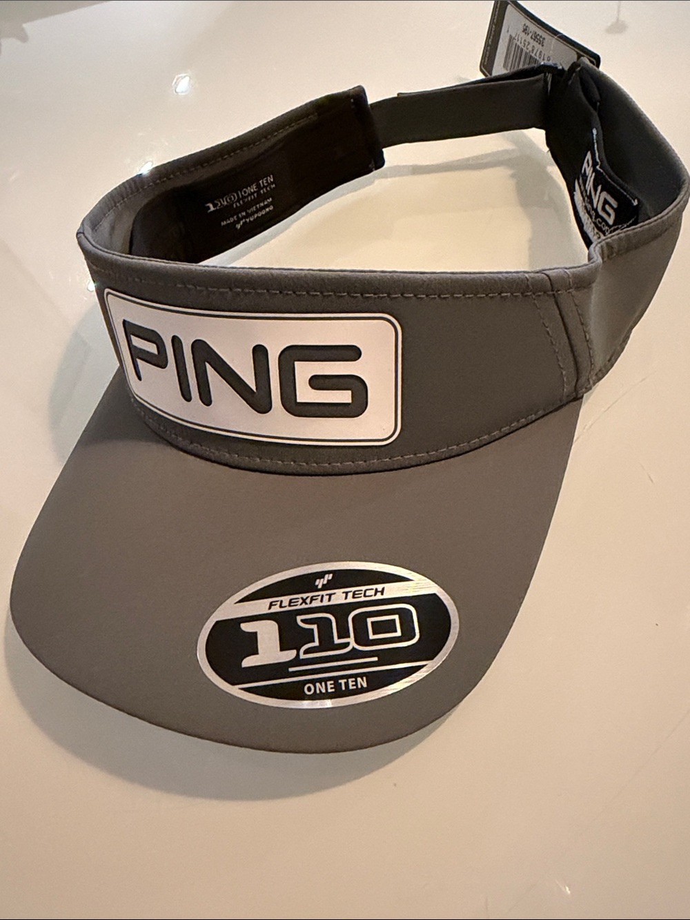 PING Grey Golf Visor - Picture 7 of 8